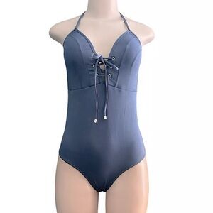 EUC Nip Tuck Blue One-Piece Swimsuit- size 4